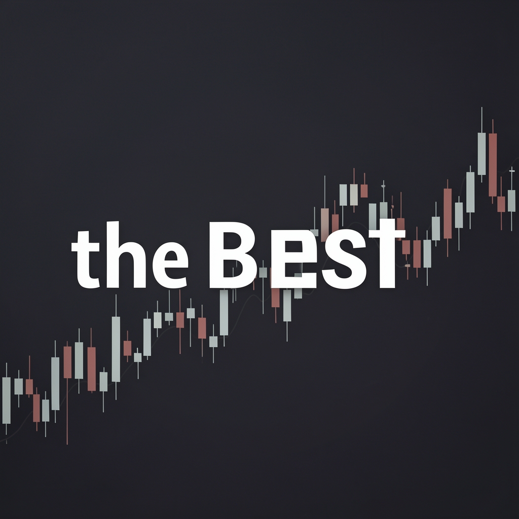 Минималистичная обложка подкаста Invest Like the Best — тёмный фон с белой типографикой и биржевым графиком